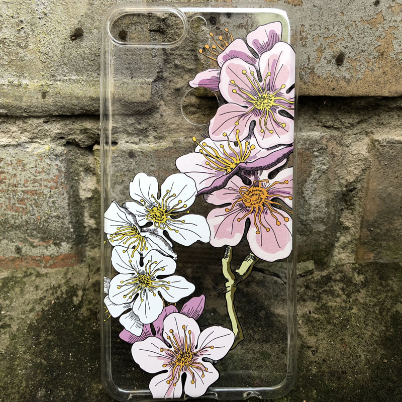 Прозрачный чехол BoxFace Samsung Galaxy S22 Plus (S906) Cherry Blossom
