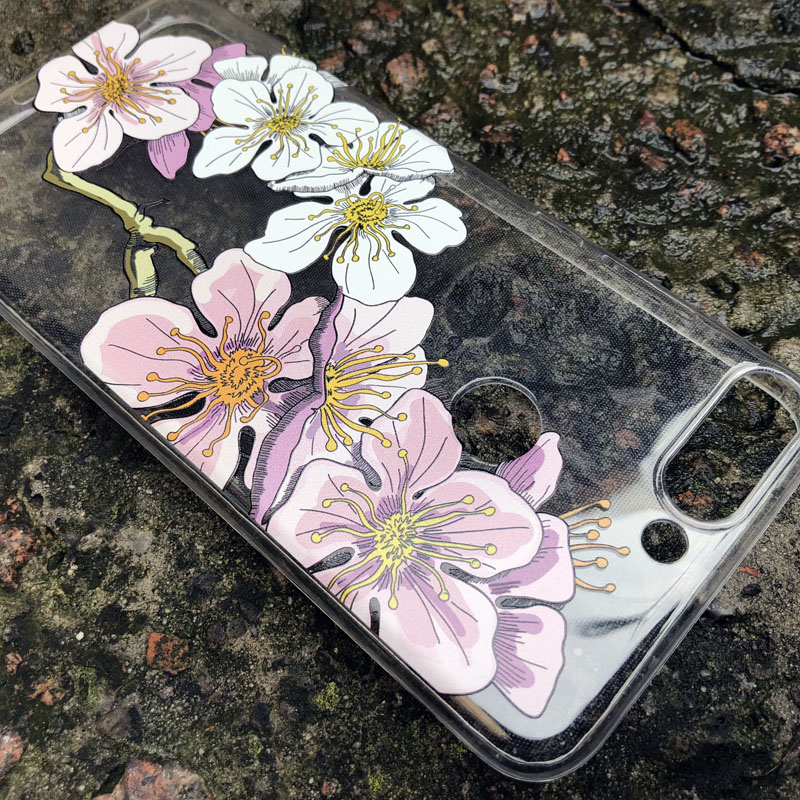 Прозрачный чехол BoxFace Samsung Galaxy M11 (M115) Cherry Blossom
