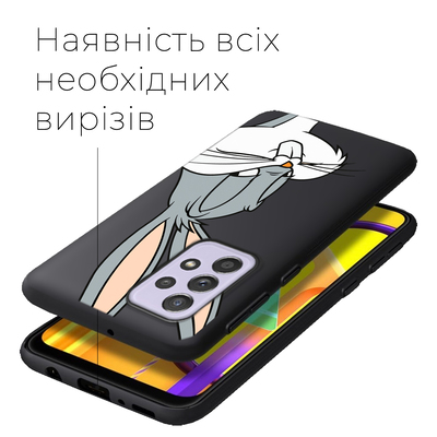 Черный чехол BoxFace Samsung A525 Galaxy A52 Lucky Rabbit