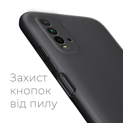 Чехол силиконовый Xiaomi Redmi 9T Черный
