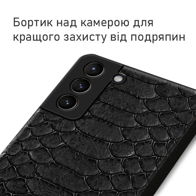 Кожаный чехол Boxface Samsung  G996 Galaxy S21 Plus Reptile Black