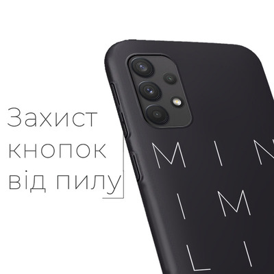 Черный Чехол BoxFace Samsung A325 Galaxy A32 Minimalistic