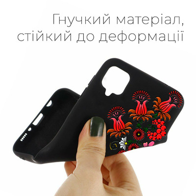Черный чехол BoxFace Samsung M127 Galaxy M12 3D Ukrainian Muse