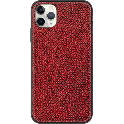 Кожаный чехол Boxface Apple iPhone 11 Pro Max Snake Red