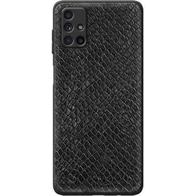 Кожаный чехол Boxface Samsung M515 Galaxy M51 Snake Черный