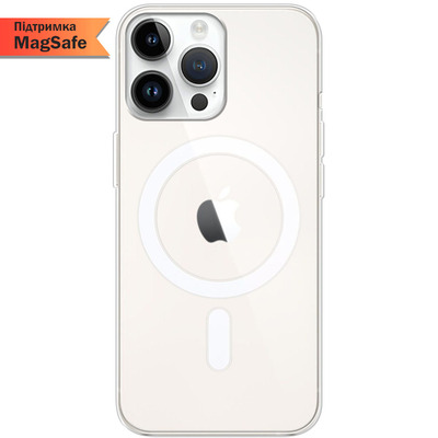 Чехол с поддержкой MagSafe для Apple iPhone 14 Pro Max Прозрачный