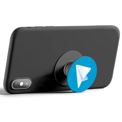 Подставка держатель для телефона PopSockets Telegram