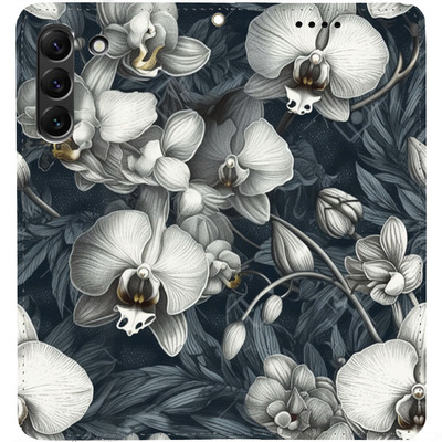 Чохол-книжка BoxFace для Samsung Galaxy S21 Plus (S996) Білі орхідеї