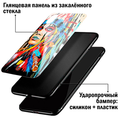 Защитный чехол BoxFace Glossy Panel Samsung G996 Galaxy S21 Plus Lotus Bird