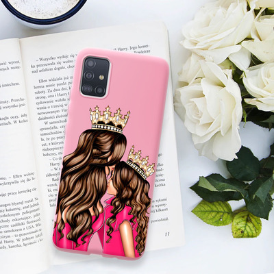 Розовый чехол BoxFace Samsung A515 Galaxy A51 Queen and Princess