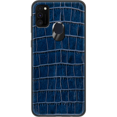 Кожаный чехол Boxface Samsung Galaxy M30s (M307) Crocodile Blue