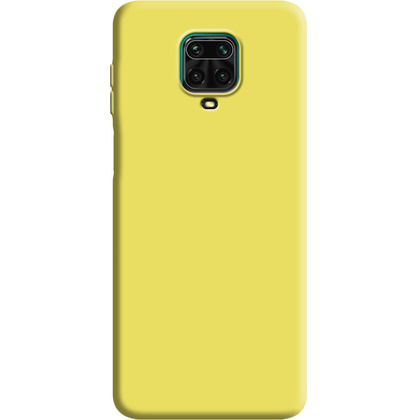 Силиконовый чехол Xiaomi Redmi Note 9 Pro / 9 Pro Max Желтый