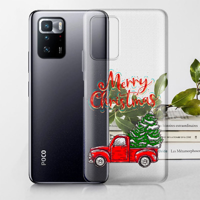 Прозрачный чехол BoxFace Xiaomi Poco X3 GT Holiday Car