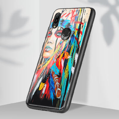 Защитный чехол BoxFace Glossy Panel Huawei Y6 Prime 2019 Feather Girl