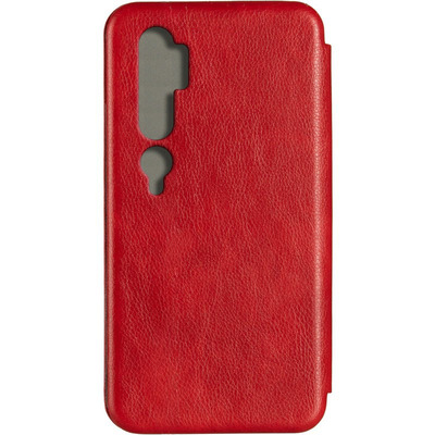 Чехол книжка Leather Gelius для Xiaomi Mi Note 10 / Mi Note 10 Pro Красный