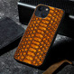 Кожаный чехол BoxFace Apple iPhone 13 Reptile Brown