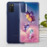 Чехол BoxFace со стразами Samsung Galaxy A03s (A037) Butterflies