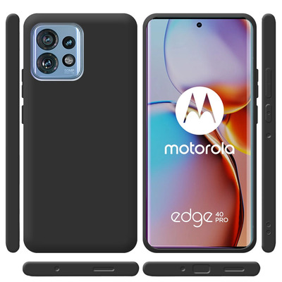 Чехол силиконовый Motorola Edge 40 Pro Черный