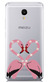 Чехол U-Print Meizu M5 Note Фламинго со стразами