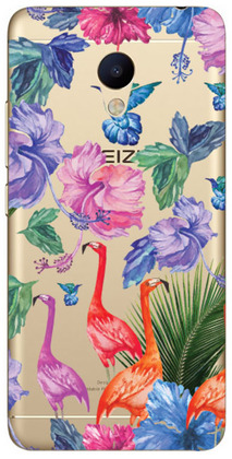Чехол-накладка U-Print Meizu M3s Фламинго