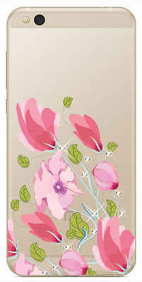 Чехол U-Print Xiaomi Mi5c Цветы со стразами