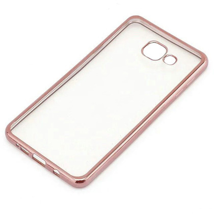 Чехол накладка Frame Case Samsung A520 Galaxy A5 2017 Прозрачный с розовым