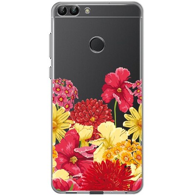 Чехол прозрачный U-Print 3D Huawei P Smart Floral