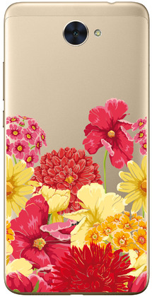Чехол прозрачный U-Print 3D Huawei Y7 2017 Floral Pattern