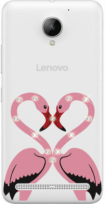Чехол U-Print Lenovo С2 K10a40 Фламинго со стразами