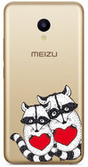 Чехол U-Print Meizu M5 Влюбленные еноты