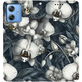 Чохол-книжка BoxFace для Motorola Moto G54 Power Білі орхідеї