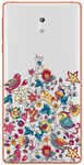 Чехол прозрачный U-Print 3D Nokia 3 Floral Birds