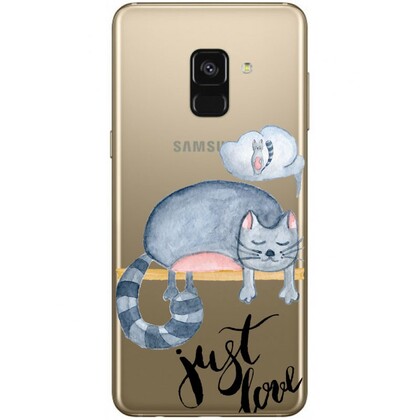 Чехол прозрачный U-Print Samsung A530 Galaxy A8 (2018) Just Love