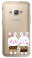 Чехол U-Print Samsung Galaxy J1 J120H Зайчата