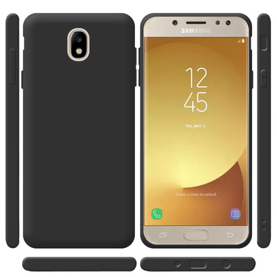 Силиконовый чехол Samsung J730 Galaxy J7 2017 Черный