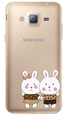 Чехол U-Print Samsung Galaxy J7 J700H /J7 Neo J701 Зайчата