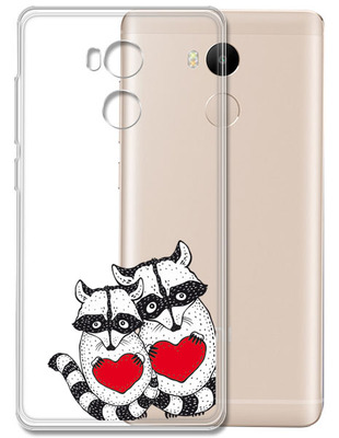 Чехол U-Print Xiaomi Redmi 4 Prime Влюбленные еноты