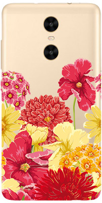 Чехол прозрачный U-Print 3D Xiaomi Redmi Pro Floral Pattern