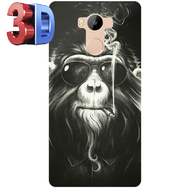 Чехол прозрачный U-Print 3D Xiaomi Redmi 4 Prime Smokey Monkey