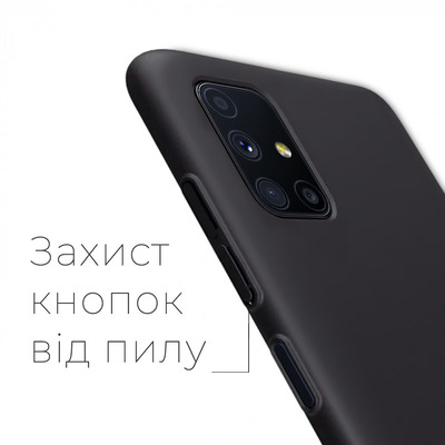 Чехол силиконовый Samsung M515 Galaxy M51 Черный