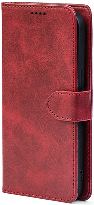 Чохол-книжка Crazy Horse Clasic для Xiaomi Redmi Note 8T Red Wine (Front)