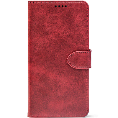 Чохол-книжка Crazy Horse Clasic для Xiaomi Redmi Note 9S/ Note 9 Pro Red Wine (Front)