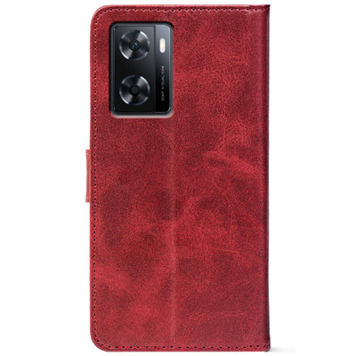 Чохол-книжка Crazy Horse Clasic для Oppo A77 Red Wine (Front)