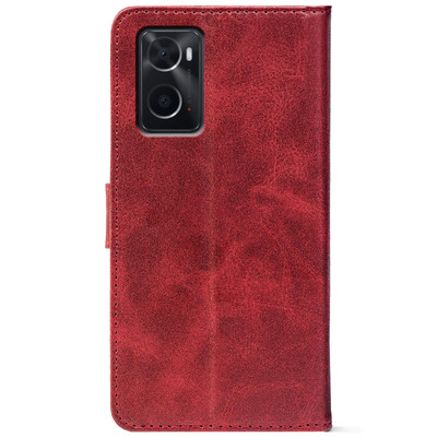Чохол-книжка Crazy Horse Clasic для Oppo A76 / A96 Red Wine (Front)