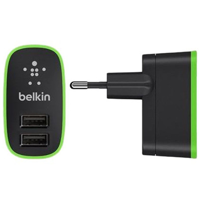 Сетевое зарядное устройство 2 USB Belkin 2,1A/10Watt Black BK670