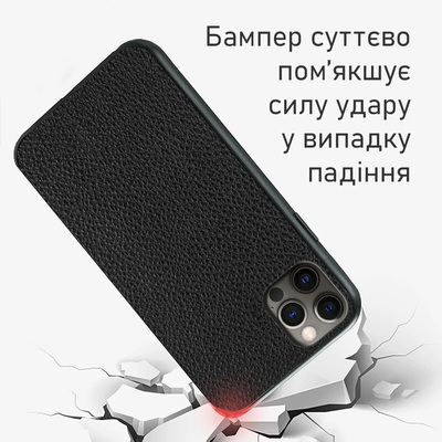 Кожаный чехол Boxface Apple iPhone 12 Pro Flotar Black