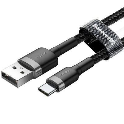 Кабель Baseus Cafule series USB - Type-C 2A (2m) CATKLF-CG1