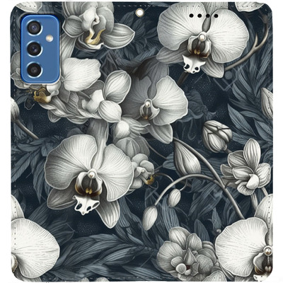 Чохол-книжка BoxFace для Samsung Galaxy M52 (M526) Білі орхідеї