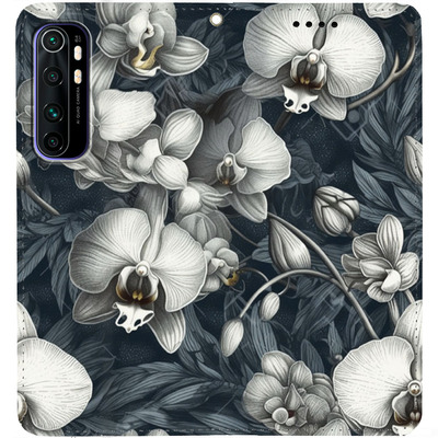 Чохол-книжка BoxFace для Xiaomi Mi Note 10 Lite Білі орхідеї