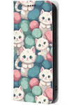 Чохол-книжка BoxFace для Samsung Galaxy A03 Core (A032) Котики Клубочки